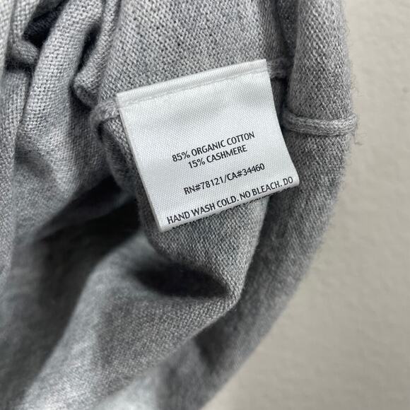 Eileen Fisher Womens Size XS Cashmere Cotton Embellished Sequin Tank Gray - Picture 9 of 10